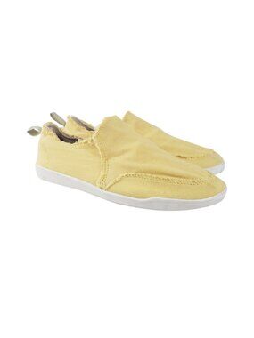 Vionic Beach Malibu Casual Slip On Sneakers Yellow Canvas Comfort Womens 7.5